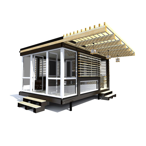 Model 40ft 20ft 2 Story Pod House Prefab Combination 3 Bedroom 2 Bath Apple Cabin